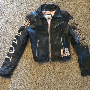 Girls leather jacket
